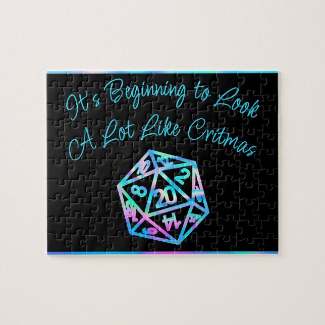 RPG Critmas | Holo Fantasy Tabletop Gamer Dice (Horizontal)