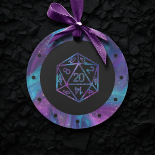 RPG Critmas Nebula Tabletop PnP Roleplayer Dice