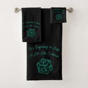 RPG Critmas Teal Green Tabletop Roleplayer Dice