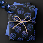RPG Dice | Blue Old School Tabletop PnP Roleplayer Geschenkpapier Set<br><div class="desc">GEEK CHIC GAMER! Novelty RPG wrapping papers are also ideal for ephemera diy furniture decoupage, or home decor do-it-yourself projects. It's GAME ON! so choose your weapon and roll initiative! Perfect for any old school tabletop pen/pencil and paper (PnP) fantasy role player, the design features a seamless pattern of 20-sided...</div>