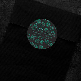 RPG Dice Emerald Fantasy Tabletop Gamer Custom Runder Aufkleber