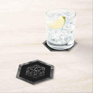 RPG Dice Fantasy Old School Tabletop Retro Gamer Untersetzer