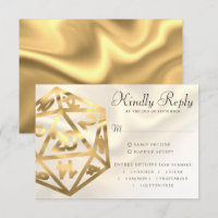 RPG Dice | Gold Fantasy Tabletop PnP Gamer Entree