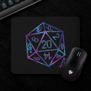 RPG Dice   Holo Old School Tabletop Role Player Mousepad