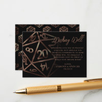 RPG Dice | Kupfer Fantasy Tabletop Gamer Wishlist