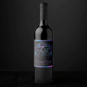 RPG Dice   Nebula Fantasy Tabletop Gamer Vielen Da Weinetikett