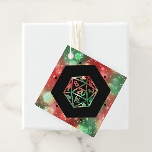 RPG Dice | XMAS Fantasy Tabletop Gamer Custom Geschenkanhänger (Beispiel)