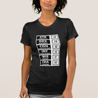 RPG-Fähigkeits-Kerbe (Schwarzes u. Weiß) T-Shirt