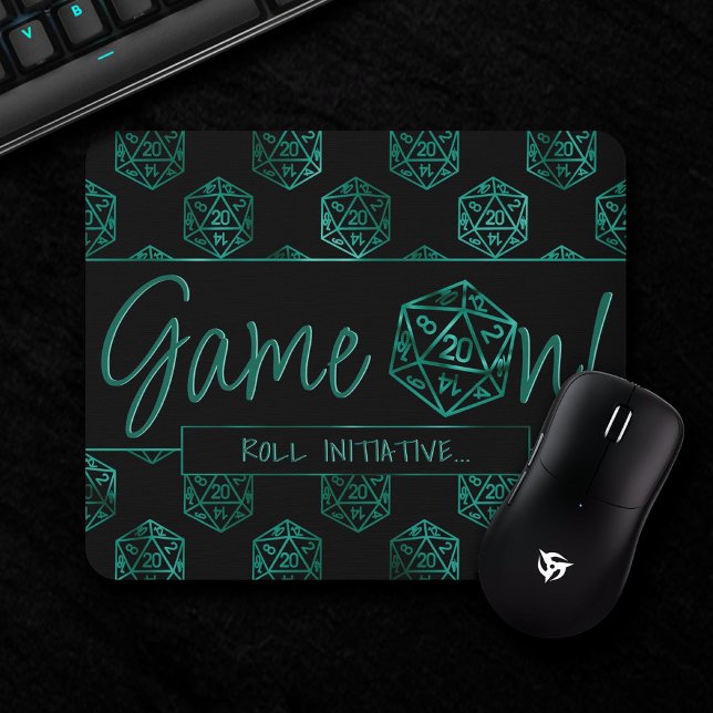 RPG-Game | Emerald Fantasy Tabletop Retro Gamer Mousepad (Von Creator hochgeladen)