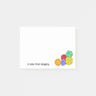 RPG Gaming Dice, Board, Fantasy Games Personalisie Post-it Klebezettel