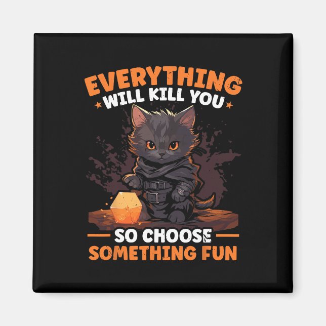 Rpg Gaming Role Playing D20 Tabletop Games Funny R Magnet (Vorne)