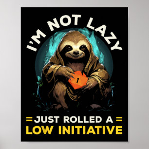 Rpg Gaming Rollenspiele D20 Tischspiele Lustig R Poster