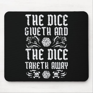 Rpg Giveth Taketh Lustiger Gamer Männer Jungen Kin Mousepad
