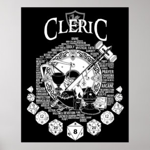 RPG-Klassenreihen - Kleine weiße Version Poster