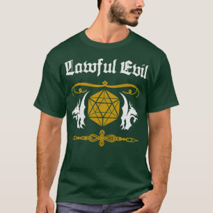 RPG Lawful Evil Roleplay Pen Paper Gamer T-Shirt