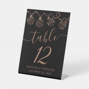 RPG-Leuchten Kupfer Fantasy Tabletop Gamer Dice Sockelschild