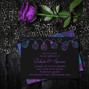 RPG-Leuchten Nebula Fantasy Tabletop Gamer Dice Einladung