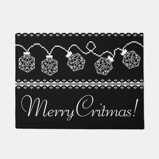 RPG Lights Classic | Fantasy Tabletop Gamer Dice Fußmatte (Vorderseite)