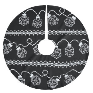 RPG Lights Classic Fantasy Tabletop Gamer Dice Polyester Weihnachtsbaumdecke