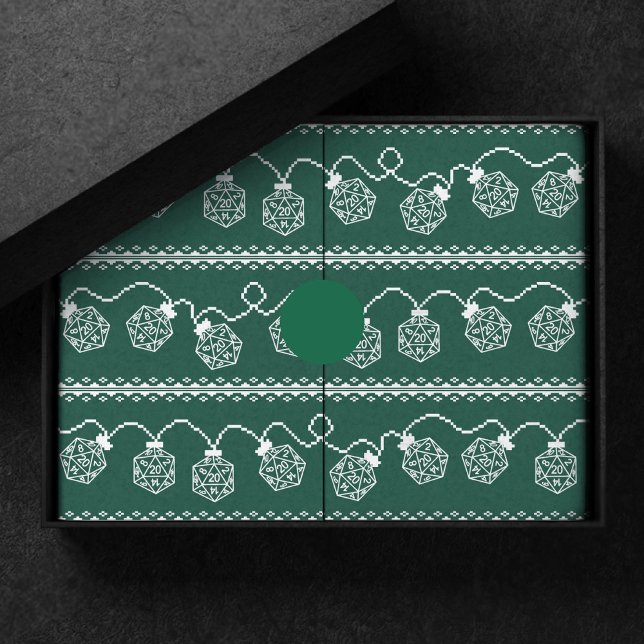 RPG Lights Grün | Fantasy Tabletop Gamer Dice Seidenpapier (Von Creator hochgeladen)