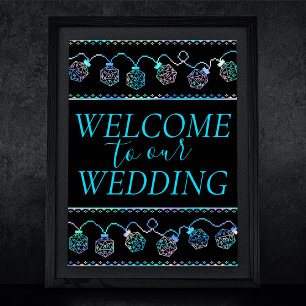 RPG Lights   Holo Fantasy Tabletop Gamer Willkomme Poster