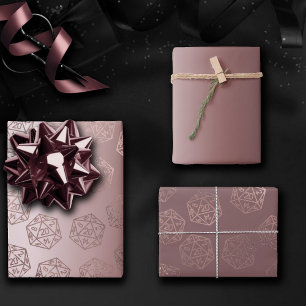 RPG Luxe   Mauve Schimmer Fantasy Tabletop Gamer W Geschenkpapier Set