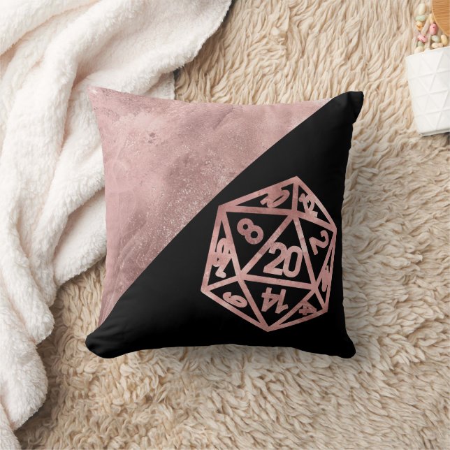RPG Luxe | Mauve Sheen Fantasy Tabletop Gamer Dice Kissen (Decke)