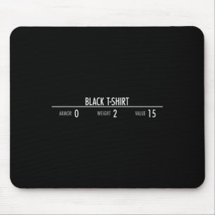 Rpg-Rüstungsstatistiken - Videospielspieler Mousepad