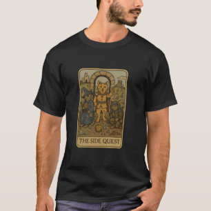 RPG-Spieler-Katzen Lustige Nebenquest Tarotkarte N T-Shirt