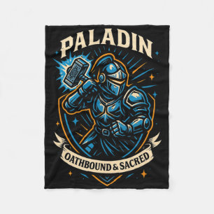 Rpg-Spieler Paladin D20 Würfel Nerdy Geek Männer F Fleecedecke