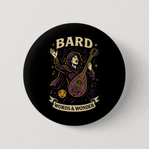 Rpg-Spieler Rd D20-Würfel Nerdy-Geek-Männer Frauen Button