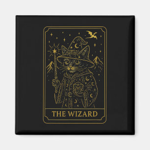 Rpg-Spieler-Zauberer-D20-Würfel-Nerdy-Geek-Katze-M Magnet