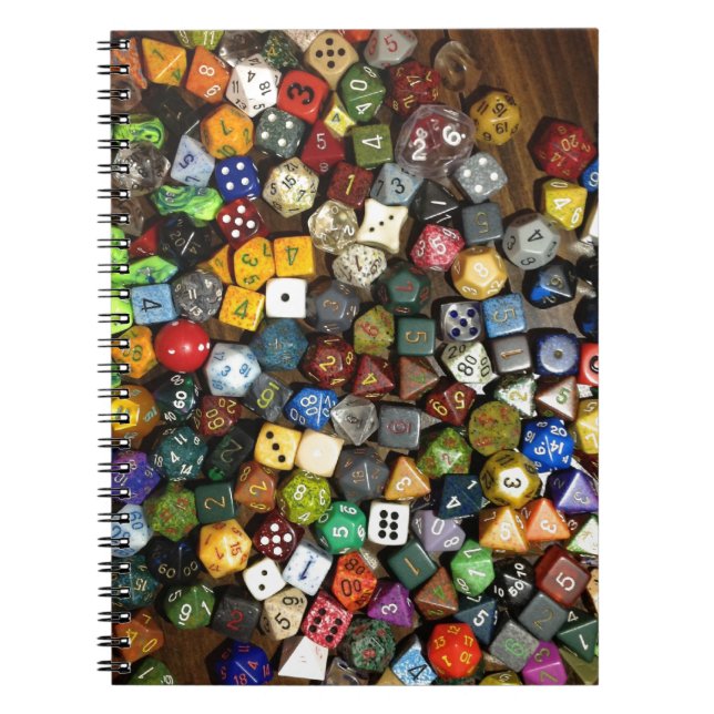RPG-Spielwürfel Notizblock (Vorderseite)