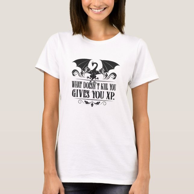 RPG Tabletop XP Dragon Master Geschenke T-Shirt (Vorderseite)