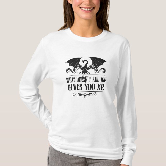 RPG Tabletop XP Dragon Master Geschenke T-Shirt (Vorderseite)