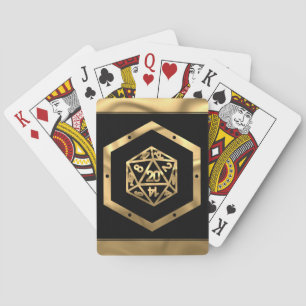 RPG Würfel   Gold Fantasy Retro Brettspiel PnP Gam Spielkarten