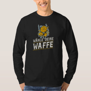 RPG Würfel mit Waffeln Pen Paper Fantasy spielen T-Shirt