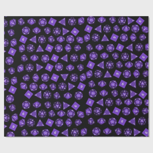 RPG würfeln RollenAussenseiter Geschenkpapier (Flach)