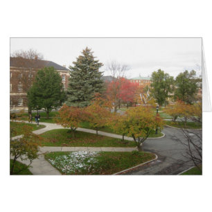 RPI-Campus als Schnee im Oktober schmilzt