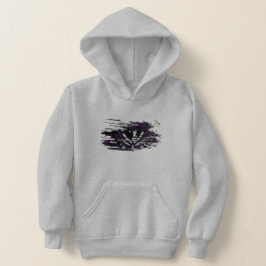 RR 04 | Grunge Rebel Logo Kids Grau Hoodie