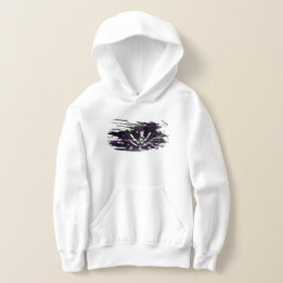 RR 04 | Grunge Rebel Logo Kids White Hoodie