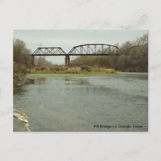 RR Bridge La Grange, Texas Postkarte