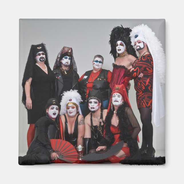 RR Sisters Holiday Foto Magnet (Vorne)