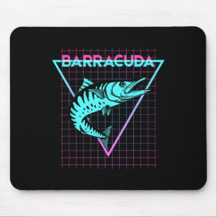 Rracuda Fisch Ästhetische Retro Rracuda Mousepad
