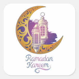 Rramadan Zusätze Ramadan-Aufkleber Quadratischer Aufkleber