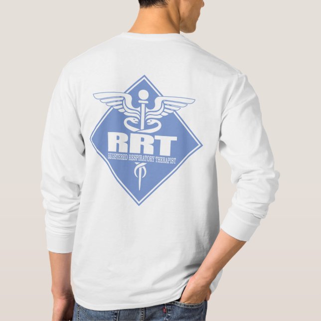 RRT Registrierter Atemtherapeut T-Shirt (Rückseite)