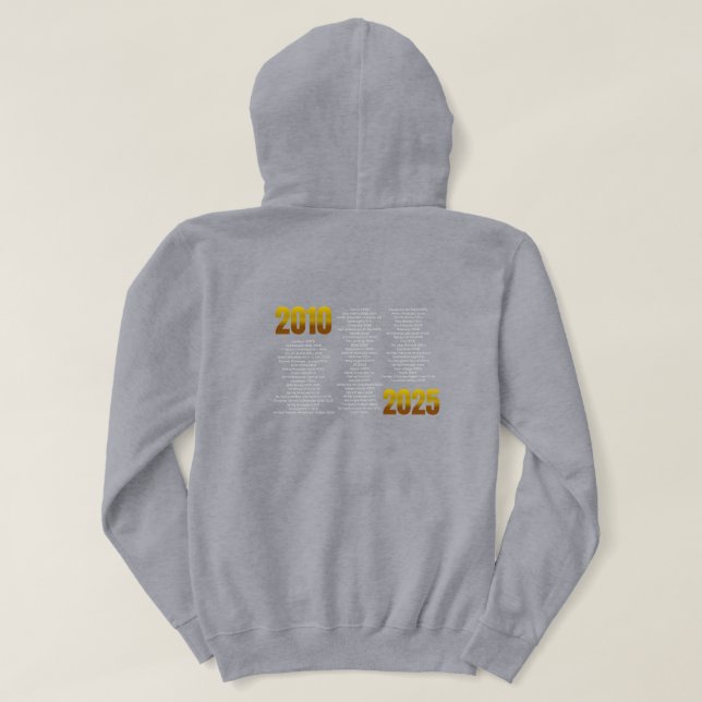 RS 15th Anniversary Sweatshirt WITH Show History (Design Rückseite)