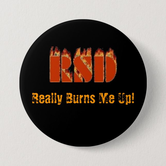 RSD, brennt mich wirklich oben! Button (Vorderseite)