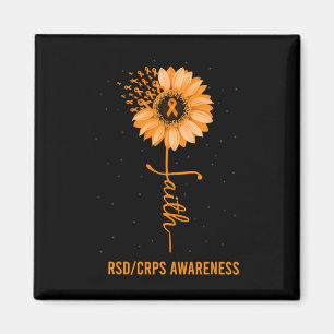 RSD CRPS Awareness Faith Daisy Blume Ribbon Magnet