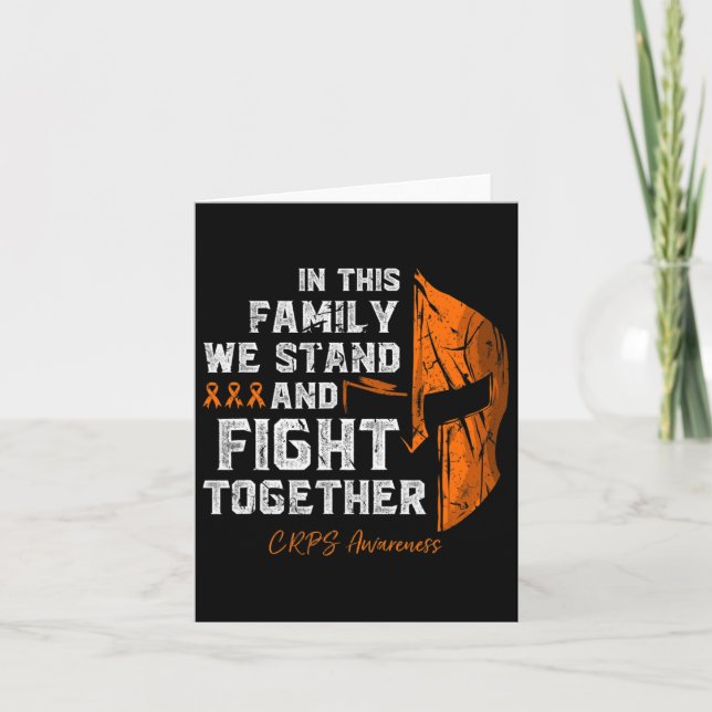 Rsd-crps Awareness Family unterstützen Spartan-Kri Karte (Vorderseite)